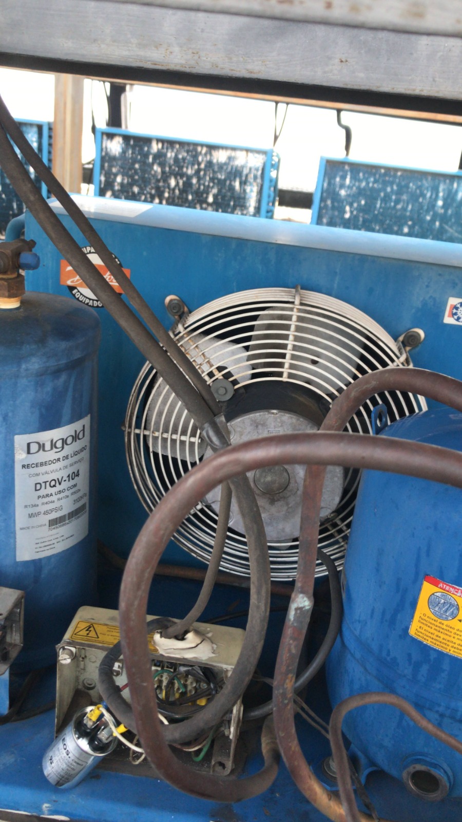 Manutenção corretiva em unidades condensadoras industriais